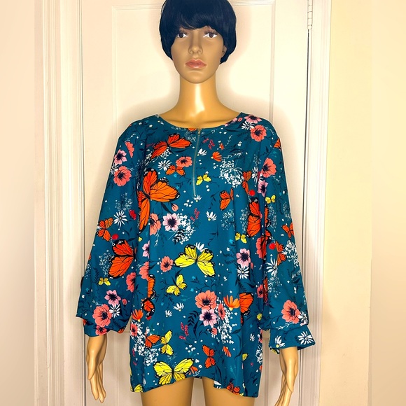 SHEIN Tops - NWOT | SHEIN Floral Blouse - Size XXL ( 14 )